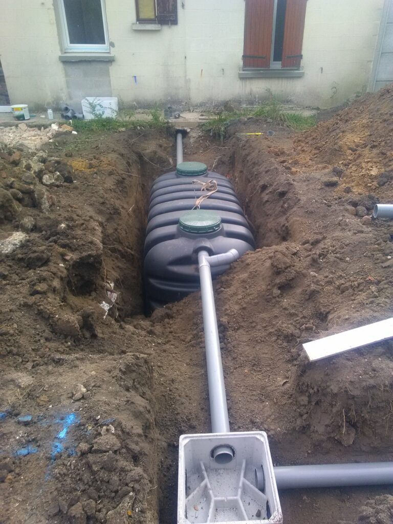 assainissement pose de fosse sceptique